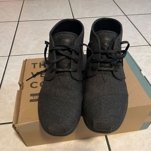 Toms herringbone cupsole chukka charcoal grey size 11.5